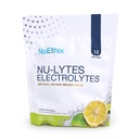 NuEthix Formulacije NU-LYTES Elektroliti Hidracijski paketi, nič kalorij, nič sladkorja, nič ogljikovih hidratov, ne-GMO, elektrolitski paketi v prahu, Glycogen Replenishment, 15 Serving (Lemon Lime)