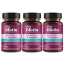 Izdelki za čistočo MyBiotin ProClinical – Debeli lasje Začenši v 3 tednih & bori gube - MB40X Patented Biotin Vitamin B7 Matrix w/Astaksantin - 40X Več Topen v primerjavi z običajnim Biotin, 90 Veg kapsule