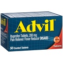 Advil Pain Reliever in znižanje telesne temperature, Ibuprofen 200 mg za lajšanje bolečine - 50 Obložene tablete