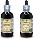 Vitex (Vitex Agnus-Castus) Tinktura, Tekoči ekstrakt organskih sušenih jagod (Brand Name: HerbalTerra, Proudly Made in USA) 2x4 fl.oz (2x120 ml)