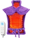 CooCoco nazaj ogrevanje Pads za ženske babica, FSA Upravičena toplotna Pad za bolečine v hrbtu, Cute Heat Pad s 6 ravni toplote, Božična darila za mamo žena njena babica, ETL Certified, Purple