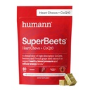 humanN SuperBeets Heart Chews Advanced - 100mg CoQ10 Plus Beetroot & Grozdni ekstrakt, 60 Count