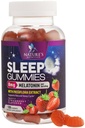 Slaščice za spanje za odrasle Dodatna moč 8mg - melatonin z ekstraktom Passiflora za mirno spanje - hitro delujoče Melatonin Sleep Gummy dodatek, Vegan, Non-GMO, Okusne jagode Okus - 120 Gumies