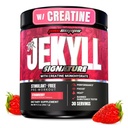 ProSupps Dr. Jekyll Signature Pre Workout Powder z Kreatine - Stim-free Preworkout Podpira Focus & vzdržljivost - Kofein-free Gym & Fitness dopolnila (Strawberry, 30 Servings)