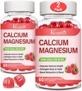 Kalcij Magnezijev cink Gumiji z vitaminom D3 & K2, visoka absorpcija Magnezijev glicinat Kalij za imunski in mirni razpoloženj, Raspberry Flavor 120 Gumies