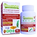 Premium Ashwagandha kapsule s črnim poprom. Moč 5% Wtanolides iz Ashwagandha Powder & 20:1 Ekstrakt 90 ct. naravni nonGMO NO riž Powder NO Filler