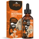Liposomske gobe kompleksne kapljice 2000 MG - 20 Izvlečki organskih gob - Napredna tekoča formula za imuniteto, kognitivno in spomin - Levi Mane dodatek, Reishi, Cordyceps, Chaga, 30 Servinges