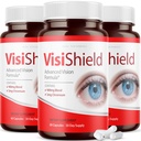 (3 pakiranja) Vizield Napredno Vision Formula za oči dopolnilne tablete Vitamini (180 kapsul)