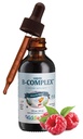 Maxi Zdravje otroci Raspberry Liquid Vitamin B Complex - Vitamin dodatek z vitaminom B12 - Podjezično B Vitamini Kompleks Kapljice za otroke z B1 B2 B3 B5 B6 Biotin Folna kislina - 2 fl.