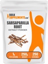 BulkSupplements.com Sarsaparilla Root Extract Powder - Sarsaparilla dodatek, Smilax Sarsaparilla koren - Zeliščni & Gluten Free, 1g na Serving, 250g (8,8 oz) (Pack of 1)
