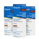 MAJOR Maksimalna moč Nazal dekongestiv Spray, Oxymetazolin HCl 0,05% Pump mist, Non-Drowsy Nasal Spray, do 12-Hour Relief iz Nasal Congestion, prehladi, in alergije 1 Fl. Oz. (3-Pack)