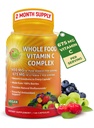 Cela hrana Vitamin C Complex - 1450mg Organic Berries - 675 mg Vitamin C na strežbo, visokopotezni antioksidant & Imunska podpora z Acerola, Amla in naravni bioflavonoidi - Vegan, Non-GMO, 120 Count