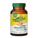 MegaFood Vitamin D3 1000 i.e. (25 μg) - Dodatki vitamina D s pravo hrano, imuno podporo, podporo kosti, zobje in mišice, vegetarijansko, gluten-free, non-GMO, Kosher – 90 tablet, 90 postrežb