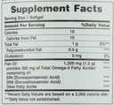 Narava Bounty ribje olje, Podpira zdravje srca, 1200 Mg, Hitro sproščanje Softgels, 200 Ct (Pack z 2)