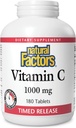 Naravni dejavniki, Vitamin C 1000 mg, Čas release Antioksidant Podpora za imunski in zdravje kosti