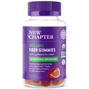 Novo poglavje Organic Fiber Gumies za odrasle in otroke (Age 4+), Rastlinsko- Based Prebiotic Fiber za digestivno zdravje, Vegan, Non-GMO, USDA Organic, Gluten Free, Citrus-Berry aromatiziran, 60 ct