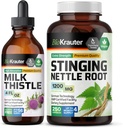 BIO KRAUTER mleko osat Tinktura 4 Fl. Oz. & Stinging kopriva 250 kapsul