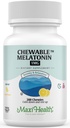 Maxi Health Chevable Melatonin, Kosher Lemon Flavor, Melatonin za odrasle in otroke, Naravna pomoč za odrasle in otroke, Melatonin Chewable Alternative to Melatonin Gummies Dose, (200 Count)