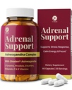 100% Natural Shoden Ashwagandha Complex Supplement - Ultra High Potence 35:1 Koncentriran korenski ekstrakt za podporo spanja in energije - Vegan, Non-GMO - 60 Ashwagandha kapsule
