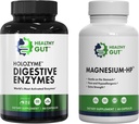 Zdrave prebavne encime Gut HoloZyme, 180 kapsul in 60 kapsul Magnezij-HP