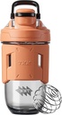 TKK 24oz Protein Shaker Steklenica z mešalno kroglico, BPA Free Tritan Plastic, Leak-Proof, Enotočkovni Lid, Ne-Slip Grip, Sports & Fitness Uporaba