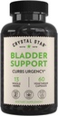 Crystal Star Bladder Support (60 kapsul) – Zeliščni dodatek za zdravo delovanje Bladder - Cranberry, Dandelion & Fenugreek - pomaga preveč aktivni Bladder in Incontinence - Non-GMO
