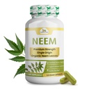 Organske Veda Neem kapsule, 1000mg - Organski zeliščni dodatek narejen z Ayurvedic India Neem Leaf Powder - podpira Radiant kože, Imunska, Detox, Zdravi vnetni odziv - 120 Veggie kapsule