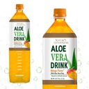 Dobrota narave Aloe Vera Pijte s Pulp Mango Flavor - 50.7 Fl Oz (1.5 L) - Osvežilna pijača z Real Aloe Vera Juice