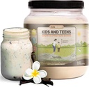 TruHeight Growth Protein Shake (Vanilla Ice Cream Flavor, Whey) Rast in razvoj Beljakovine v prahu za otroke in najstnike - Hujšanje pijače - Okrepljeni s Pediatriki, Picky Eater Vitamin, Starost 4+
