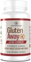 Gluten Away prehranski dodatek – ekstra moč Prebavne encima zdravje Gluten & Kazein, Počasnejša digestion release Protein Aminokislina v krvi za moške in ženske – 60 Kapsule.
