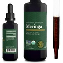 Globalni center za zdravljenje - Organic Moringa Oleifera Extract Tekoče kapljice, Moringa dodatek-Vegan iz drevesnih listov-Max Absorpcija vitaminov in mineralov- Več moč kot v prahu oblika (2 Fl Oz)