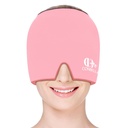 Migrena Relief Cap, Pomirjujoči glavobol Ledena maska Izdelki, Vroče in hladno zdravljenje, Migrena Glavobol Relief Cap za Migrena, Sinus, Puffy oči, Tension, Stres in mačka (Pink)