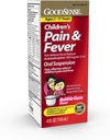 GoodSense Children's Pain Reliever Liquid, Bubble Gum Flavor, Acetamofen 160 mg/5 ml, Učinkovito lajšanje bolečine/Zmanjševanje toplote za otroke v starosti 2-11, 4 Oz