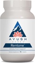 Ayush Herbs Rentone - Ledvična podpora dodatek z brusnice, Ledvične čistilne tablete za ženske in moške, Zdravje sečil in mehur funkcijo - 90 Vegetarijanske kapsule (1 grof)