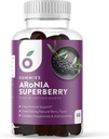 Aronia SuperBerry Gummies, Daily Immune Support, Bogata z antioksidanti, boljša kot Elderberry, Velika degustacija naravne jagodne arome, 60 Število (30 dnevna dobava) (SuperBerry)