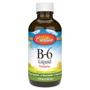 Carlson - B-6 Tekočina, vitamin B-6, proizvodnja energije, zdravje srca, aroma jagodičja, 120 ml (4 Fl Oz)