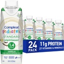 Kompleat Pediatrični standard 1.4mL, rastlinsko osnovan prehransko popoln Shake, Formula za podajanje cevi, Vanilla Flavor, 24 Pack