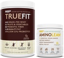RSP NUTRITION Vegan AminoLean Pre Workout Energija (Pineapple Coconut 25 Serving) s TrueFit Protein Powder (Chocolate 2 LB)