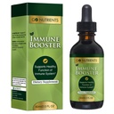 Go Nutrients Immune Booster – Liquid Herbal Support with Echinacea, Goldenseal & Usnea - 7 v 1 Izboljšanje obrambe za odrasle in otroke 