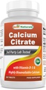 Najboljše naravne kalcijeve citrate z vitaminom D-3 240 tablete (240 tablet (paka 1))