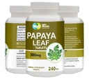 Papaya Leaf Extract kapsule (tablete) - 500 mg 240 tablete, podpira imuniteto in prebavo trombocitov - 60 dni