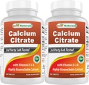 Najboljše naravne kalcijeve citrate z vitaminom D-3 240 tablete (240 tablet (240 tablet)