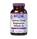 Bluebonnet Nutrition Kalcijev Citrat Magnezij Plus Vitamin D3 Kapleti, Zdravje kosti in mišice Sprostitev, Ne GSO, Gluten, Soja in mleko brez, Košir, Bela, 90 Število