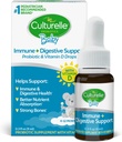 Culturelle Baby probiotic + Vitamin D Grow & Trive kapljice, 0.30 oz, Dojenčki probiotiki Dopolnilo, Podpira razvoj zdravja