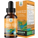 Narava Presadki Tekoči vitamin D3 s K2 za odrasle - organske kapljice 2000 i.e. na serviranje veganske kostne mišice srce in imunske podpore MCT olje izboljšana absorpcija - 2Fl Oz (Pack po 1)
