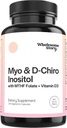M-y-o in-os-itol & D-Chiro Inositol Kapsule z MTHF, Folat, Vitamin D