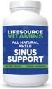 LifeSource Vitamini Vse naravne Anti-B Sinus Podpora – 14 Vse naravne sestavine - 90 Kapsula - Lastniška formula
