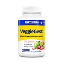 Enzymedica, VeggieGest, Prebavne Encimi, Podpira občasno plin in napenjanje Relief iz visoke vlaknine, za veganske in vegetarijanske diete, Enzyme mešanica za digestivno zdravje, 90 grof