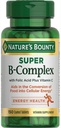 Bounty Super B-kompleks narave s folno kislino plus vitamin C, 300 tablet (2 x 150 stekleničk)