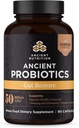 Ancient Nutrition Probiotics, Gut Restore 90ct z Ginger in Fenugreek, Podpira prebavne funkcije, zmanjšuje drisko, zaprtje, plin in napenjanje, Superfoods Mešanica, 50 milijard CFUs*/Serving